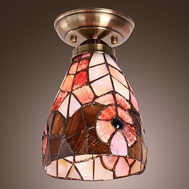 RayShop - Nature-Inspired Vintage Ceiling Lamp Patterned With Flower ( Voltage : 220-240V )