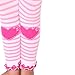 Naartjie Girls Cotton Fashion Legging - Stripes, Heart with Ruffle Bottom