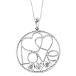 Sterling Silver CZ Makes Five Baby Sentimental Expressions Necklace