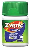 Zyrtec Tablets, 10 Mg, 30-Count Package
