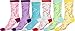 Sakkas Women's Fun Colorful Design Poly Blend Crew Socks Assorted 6-Pack