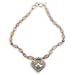 Sterling Silver Amulte Topaz Gemstone Necklaces 18.5 inches