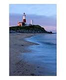 Montauk Point Light Sunset II Architecture Photographic Poster Print by Cary Liao, 16x20