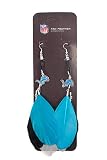 Detroit Lions Team Color Feather Earrings