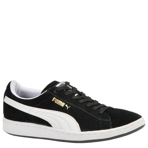 PUMA Women's Supersuede ECO Fashion Sneaker,Black/White,9 B US