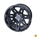 Rugged Ridge Aluminum Black Satin - 17 x 9 Inch Wheel