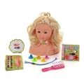 Theo Klein 5219 - Princess Coralie Schmink- und Frisierkopf, 25 cm, mit Kosmetik-CD