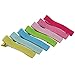 QingHan Little Girls' Double Prong Ribbon Lined Alligator Clips 20 Colors X2