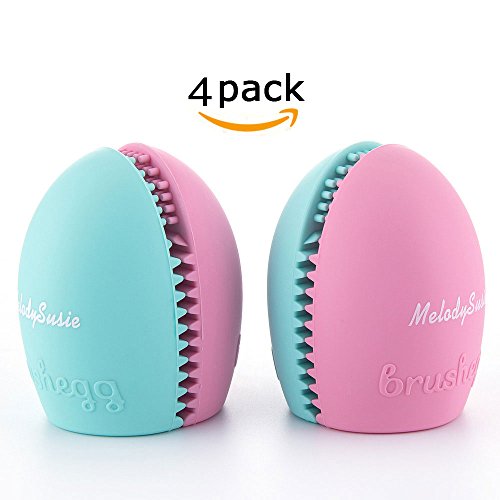 MelodySusie® Makeup Brush Cleaner / Brush Egg for Makeup Brushes (4 Pack)