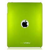 (Green Hard Rubber Skin Case) MiniSuit Apple iPad case skin case for Apple iPad 3G tablet / Wifi model 16GB, 32GB, 64GB with screen protector and MiniSuit Cleaner