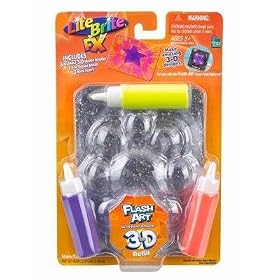 Lite Brite FX Flash Art Neon Paint Spinner Refill 3-D (Colors and Styles May Vary) by Lite Brite