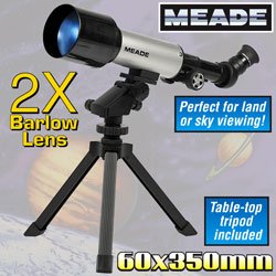 Click here to buy Meade 60AZT 60mm f 5.8 Refracting Telescope w  Software by Meade.