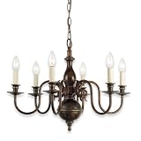 Royce Lighting RC05705/6DW Six-Light Chandelier Dark Wood