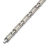 Men's Multi-Finish Titanium Rivet Link Bracelet