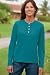 Pin-tuck Henley Tee