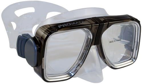 BiFocal Gauge Reading Scuba Dive Snorkeling Mask Prescription Lenses, Black, +2.0 Bifocal