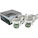 Mini Car Italian Design Set of 4 Espresso Cups with Spoon