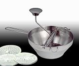 20cm Medium MOULI Food Mill - 3 heavy duty blades - Stainless Steel