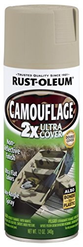 Rust-Oleum 279180 Specialty Camouflage Ultra Cover 2X Spray Paint, Sand, 12-Ounce