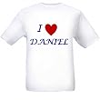 I LOVE DANIEL - Name-series - White T-shirt