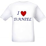I LOVE DANIEL - Name-series - White T-shirt