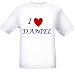 I LOVE DANIEL - Name-series - White T-shirt