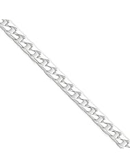 .925 Sterling Silver Polished 4.6mm Curb Link Chain