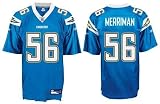 Shawne Merriman San Diego Chargers #56 Replica Reebok NFL Football Jersey - New 2007 Design (Alternate Powder Blue)