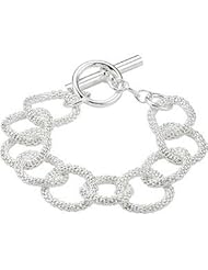 Sterling Silver 08.00 Inch Sterling Silver Mesh Link Bracelet