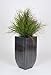 Artificial Ornamental Beach Grass in Square Zinc Planter