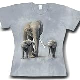 Produkt-Bild: Elefanten - Damen T-Shirt, talliert - Gr. 36 / 38 / 40