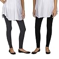 Liz Lange&reg; for Target&reg; Maternity Leggings with Smooth Belly Band (Set of 2) - Charcoal and Black