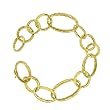 Clevereve's 18KT Gold Yellow Textured Link Bracelet