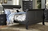 Home Elegance 599KBK-1CK BLACK CAL. KING BED