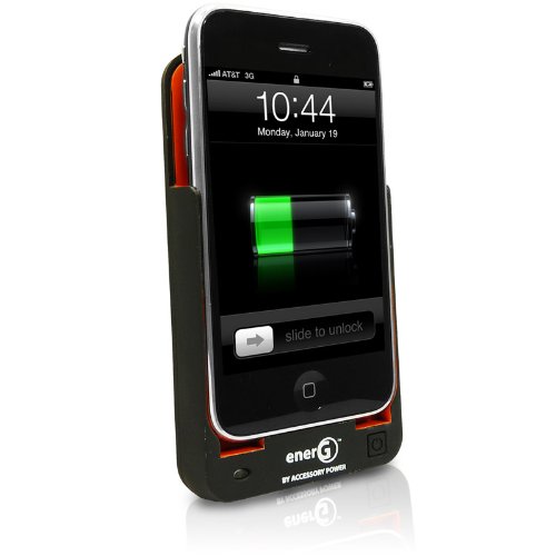 EnerG Slim-Fit Extended Rechargeable Battery Case for APPLE IPHONE 3G and 3GS