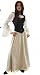 MITTELALTER MARKETENDERIN GEWAND KLEID 3 TEILIG M/L Natur