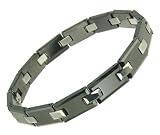 Gents Black Ceramic/Tungston Polished Bracelet