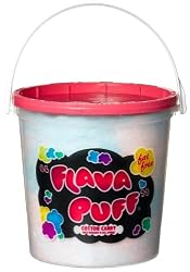 Flava Puff Cotton Candy Display Box, 6-Ounce Tubs (Pack of 12)