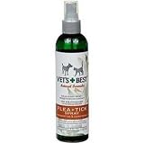 Vets Best Natural Flea and Tick Spray, 8-Ounce