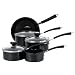 Prestige Aluminium Non-stick Cookware Saucepan Set Black, 5 Piece