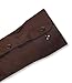 Biagio Men's 100% Cotton Solid Chocolate Brown Dress Shirt w/Convertible Cuffs