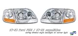 97-03 FORD F150 / 97-02 EXPEDITION HARLEY DIVISION STYLE HEADLIGHT CHROME W/CORNER