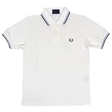 Fred Perry Polo Shirt M1200 White/Navy/Blue