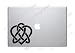 Irish Celtic Heart Knot Decal Sticker for Computer Wall Car Mac Macbook and More