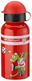 VfB Stuttgart Fritzle Trinkflasche  400 ml, 400 ml, rot-weiss