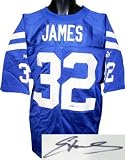 Edgerrin James signed Indianapolis Colts Blue Puma Authentic Jersey