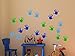 Wall Decor Plus More WDPM3566 Handprint Vinyl Wall Decals Sticker, Great for Classroom, Daycares and Preschool, Ice Blue/Traffic Blue/Lime Green, 18 Piece
