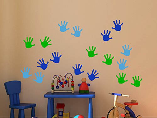 Wall Decor Plus More Wdpm3566 Handprint Vinyl Wall Decals Import