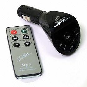 TeckNet FM19A USB Flash Memory MP3 Adapter with 7 FM Channels & Remote Controller - Black