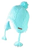 41QUjo8vXHL. SL160  Neff Womens Little P Earflap Beanie in Aqua   One Size